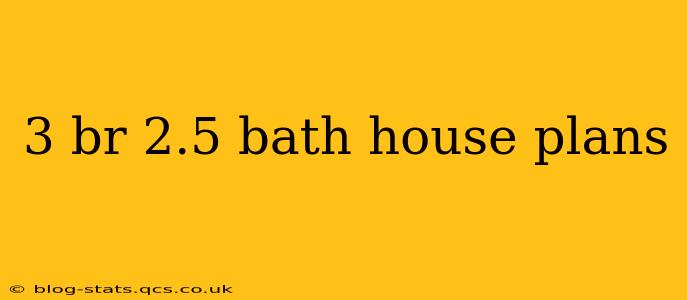3 br 2.5 bath house plans