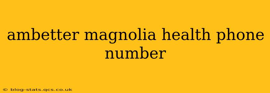 ambetter magnolia health phone number