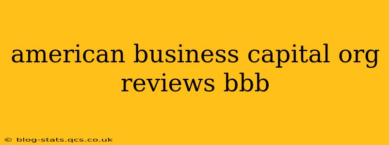 american business capital org reviews bbb