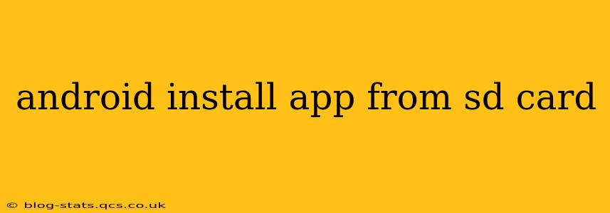 android install app from sd card