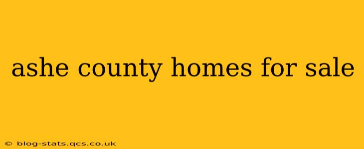 ashe county homes for sale