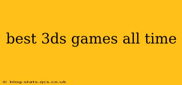 best 3ds games all time