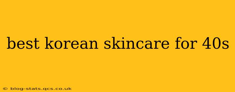 best korean skincare for 40s