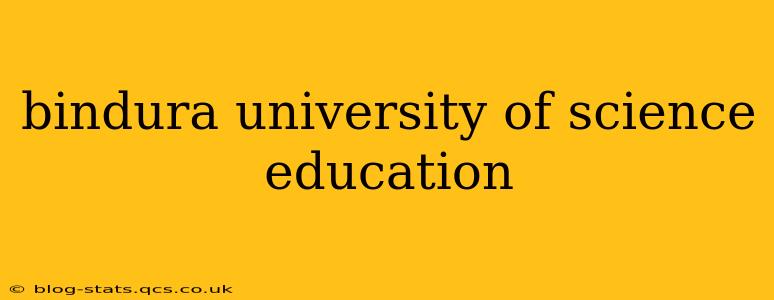 bindura university of science education