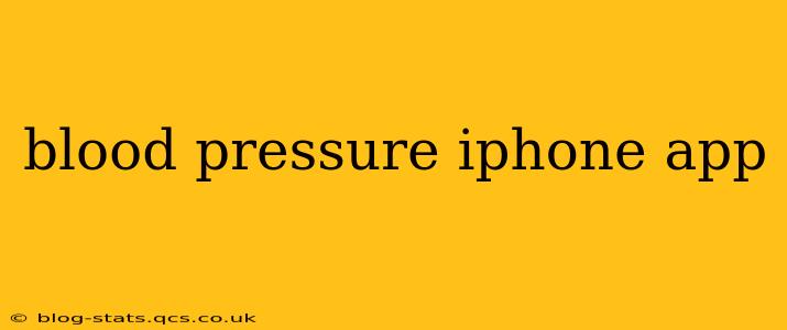blood pressure iphone app
