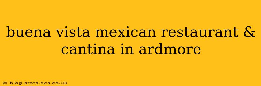 buena vista mexican restaurant & cantina in ardmore