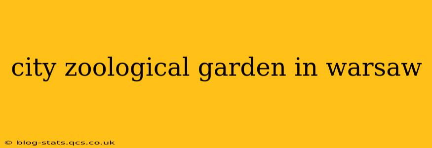 city zoological garden in warsaw
