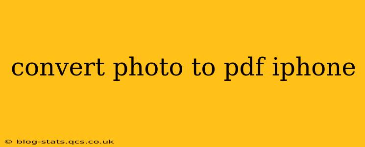 convert photo to pdf iphone
