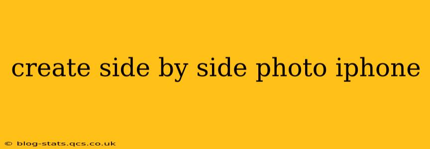 create side by side photo iphone