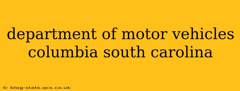 department of motor vehicles columbia south carolina