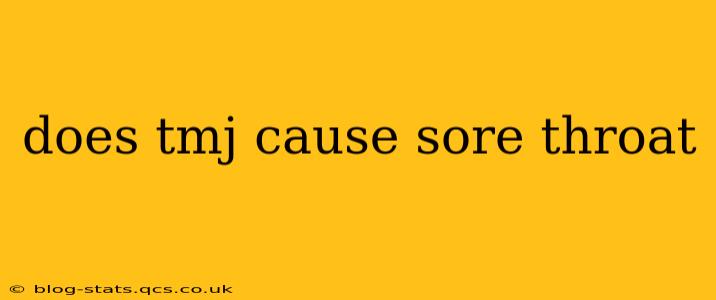 does tmj cause sore throat