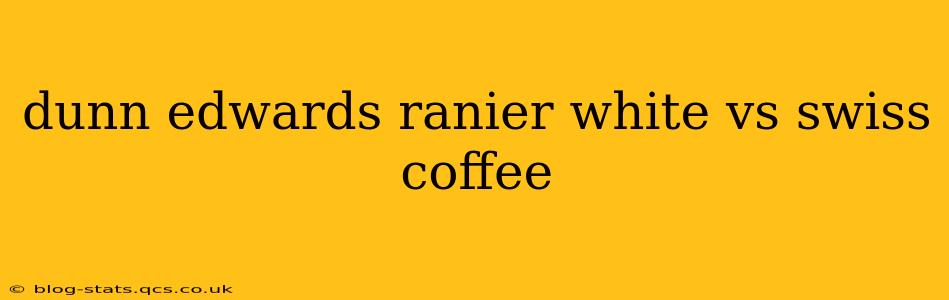 dunn edwards ranier white vs swiss coffee