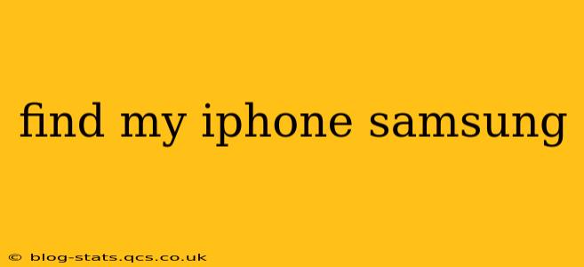 find my iphone samsung