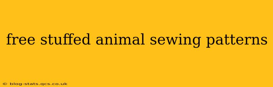 free stuffed animal sewing patterns
