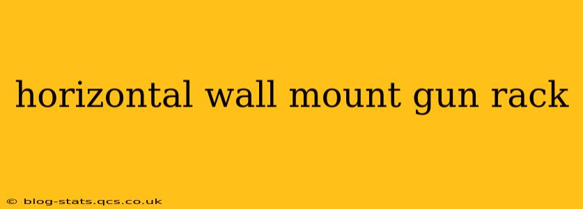 horizontal wall mount gun rack