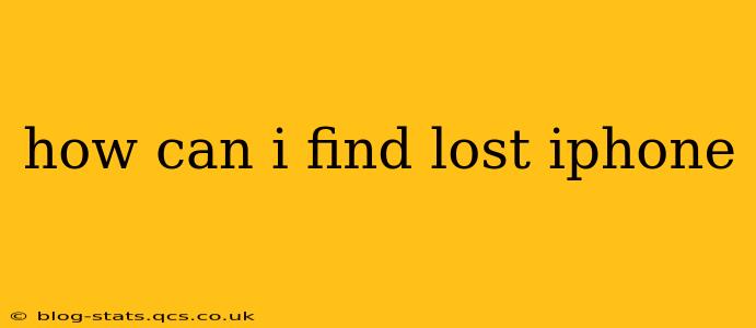 how can i find lost iphone