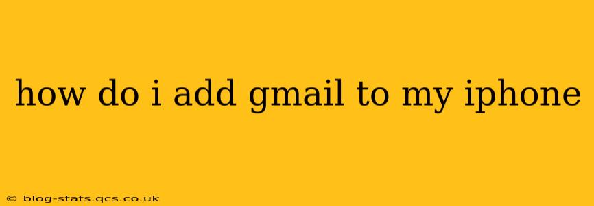 how do i add gmail to my iphone