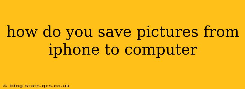 how do you save pictures from iphone to computer