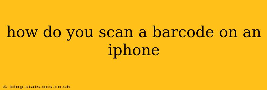 how do you scan a barcode on an iphone