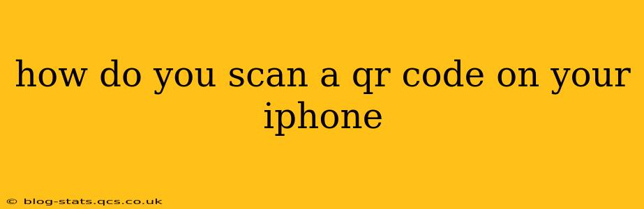 how do you scan a qr code on your iphone