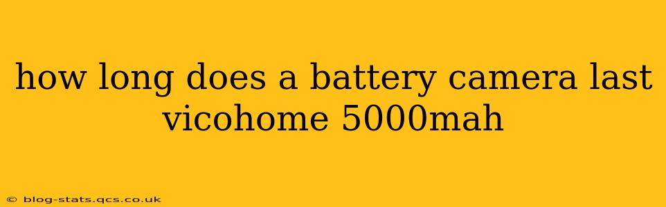 how long does a battery camera last vicohome 5000mah