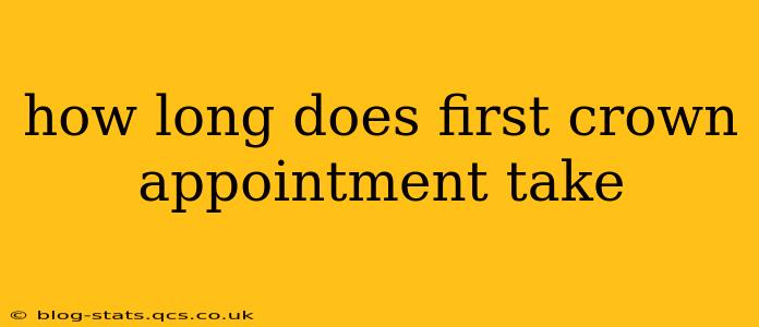 how long does first crown appointment take
