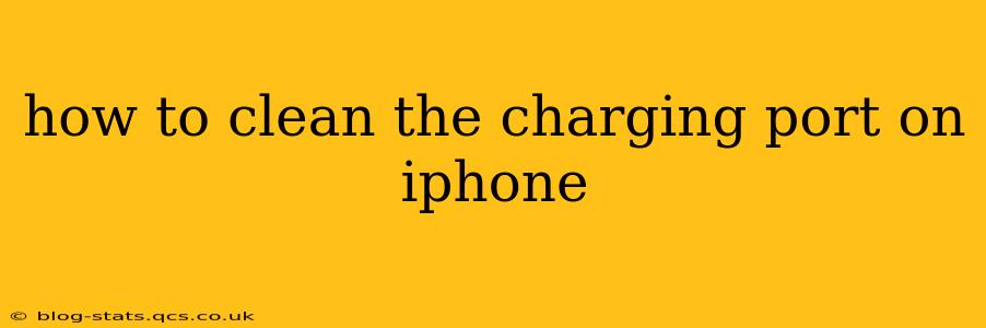 how to clean the charging port on iphone