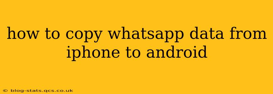 how to copy whatsapp data from iphone to android