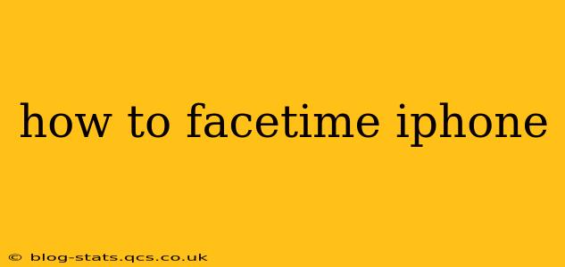 how to facetime iphone