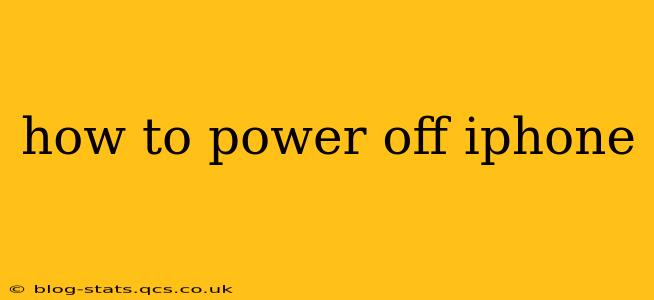 how to power off iphone