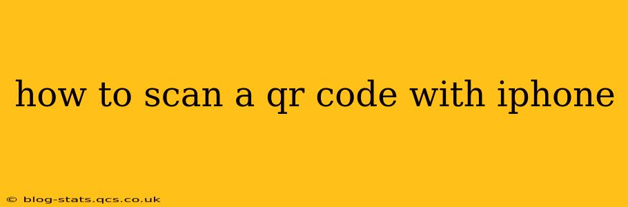 how to scan a qr code with iphone