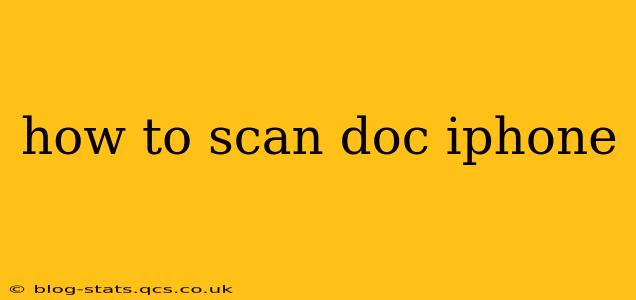 how to scan doc iphone