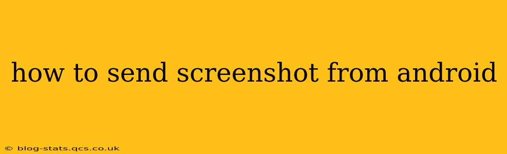 how to send screenshot from android