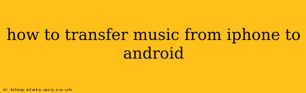 how to transfer music from iphone to android