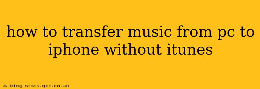 how to transfer music from pc to iphone without itunes