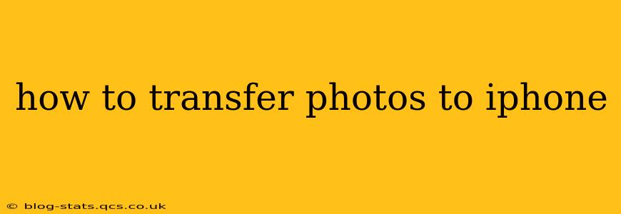 how to transfer photos to iphone