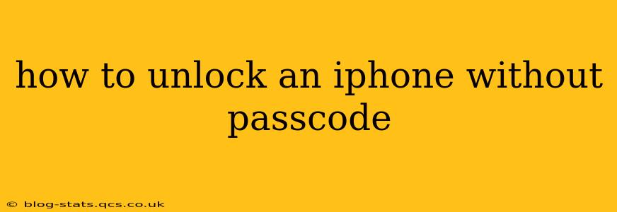how to unlock an iphone without passcode