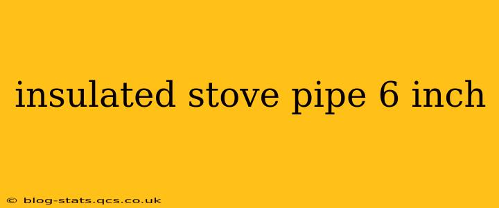 insulated stove pipe 6 inch