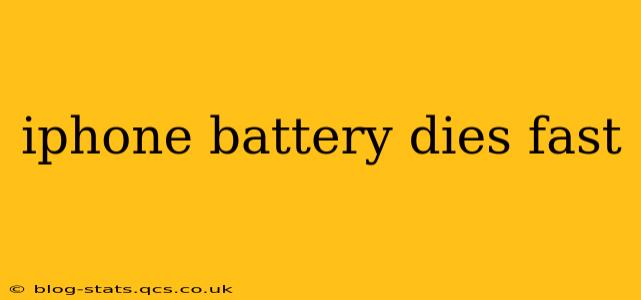 iphone battery dies fast