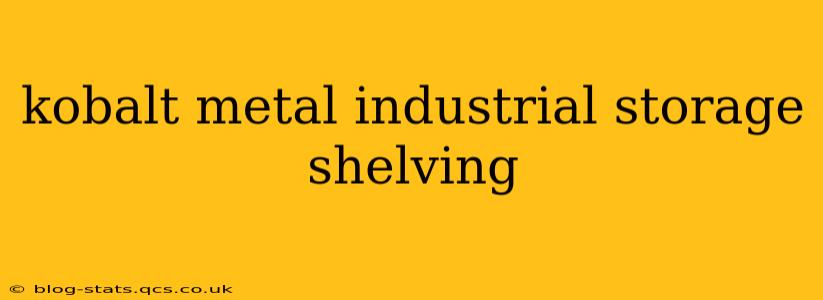 kobalt metal industrial storage shelving
