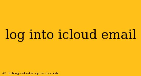 log into icloud email