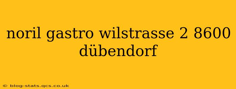 noril gastro wilstrasse 2 8600 dübendorf