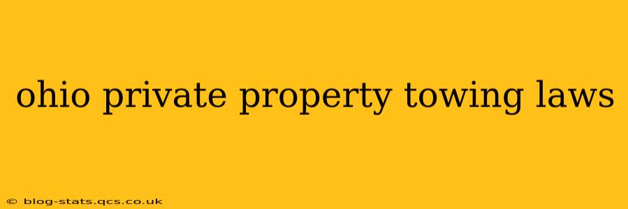 ohio private property towing laws