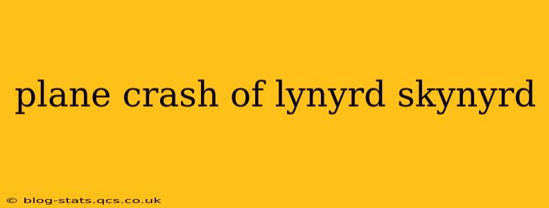 plane crash of lynyrd skynyrd