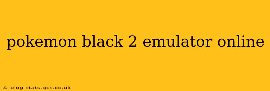 pokemon black 2 emulator online