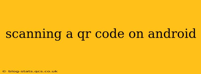 scanning a qr code on android