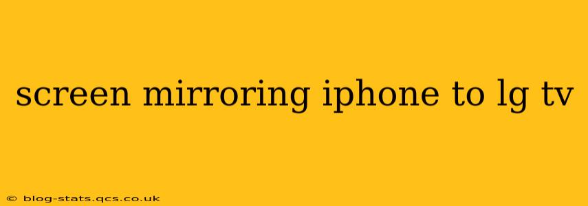 screen mirroring iphone to lg tv