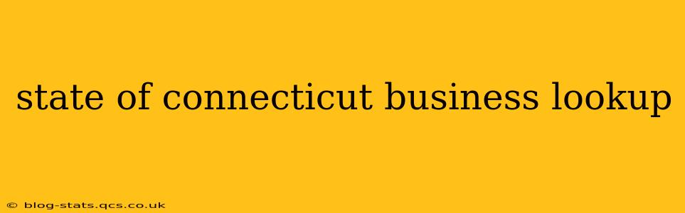 state of connecticut business lookup