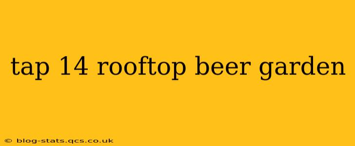 tap 14 rooftop beer garden