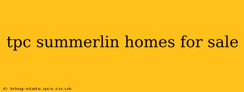 tpc summerlin homes for sale